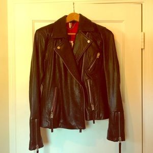 Topshop Black leather jacket